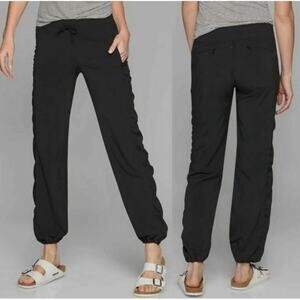 Athleta Pants Womens 2 Black La Viva Jogger Athletic Hiking Active Sporty Travel